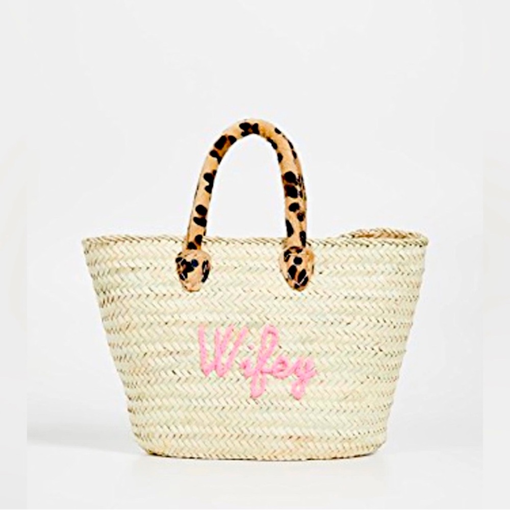 Poolside Bags Wifey Tote Bag
Leopard Handles